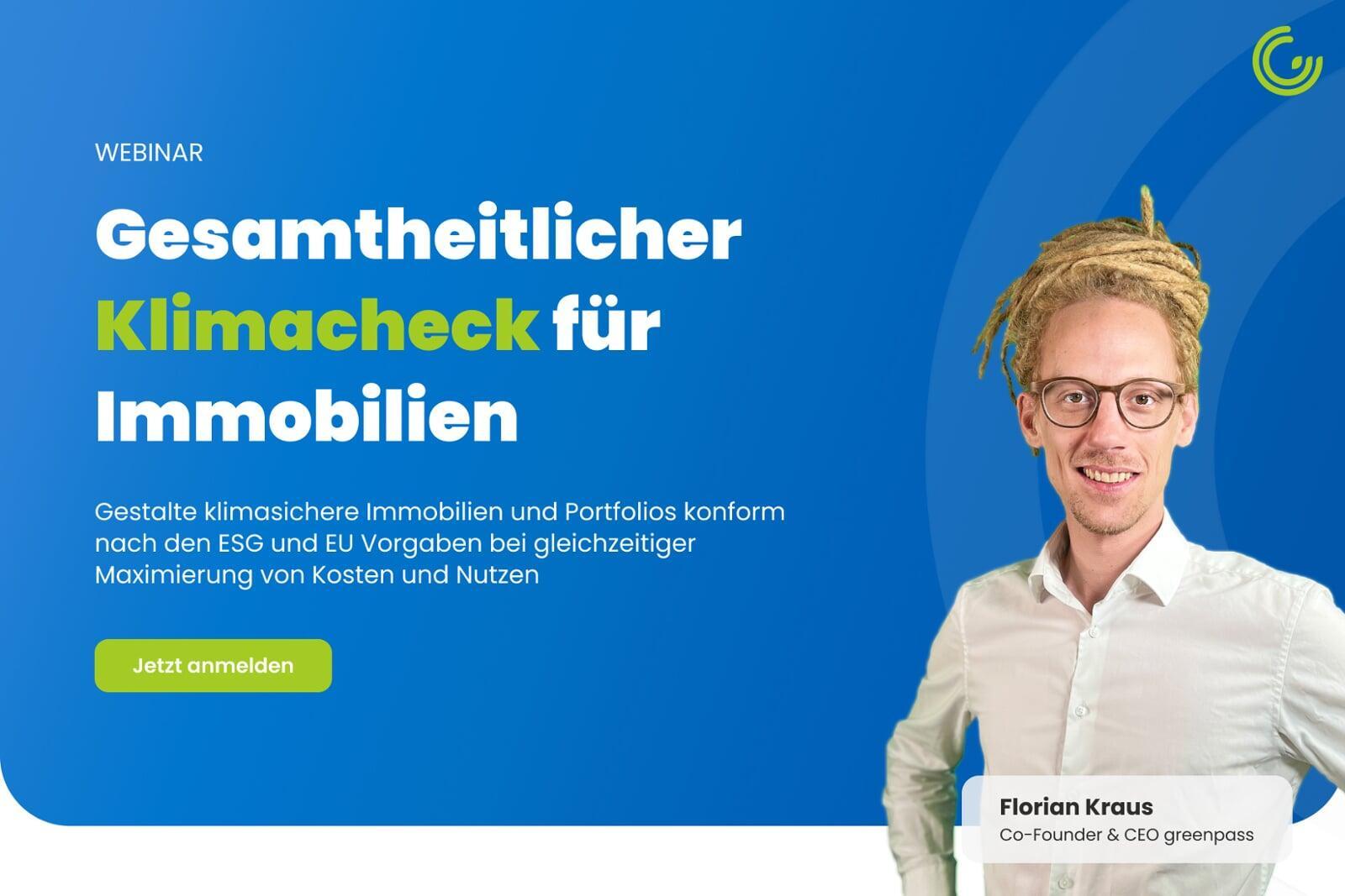 Gesamtheitlicher Klimacheck für Immobilien und Portfolios
